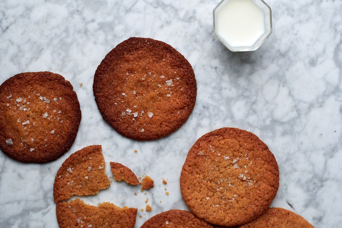 Maize Cookies with Sea Salt Flakes