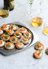 Smoked Salmon and Cream Cheese Canapés