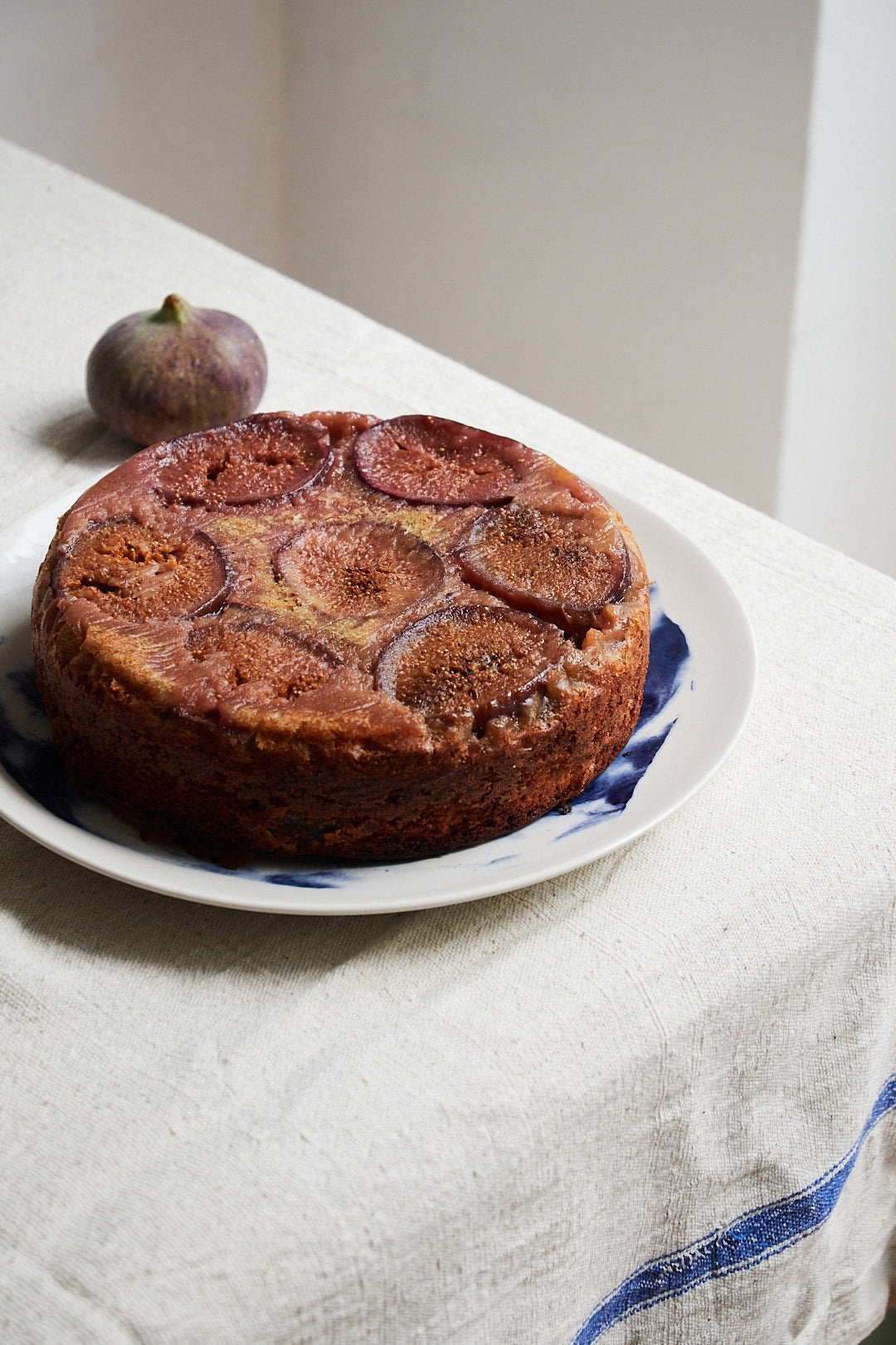 Figs and Brown Sugar Cake, with T80 Resilience Blend Heritage Flour