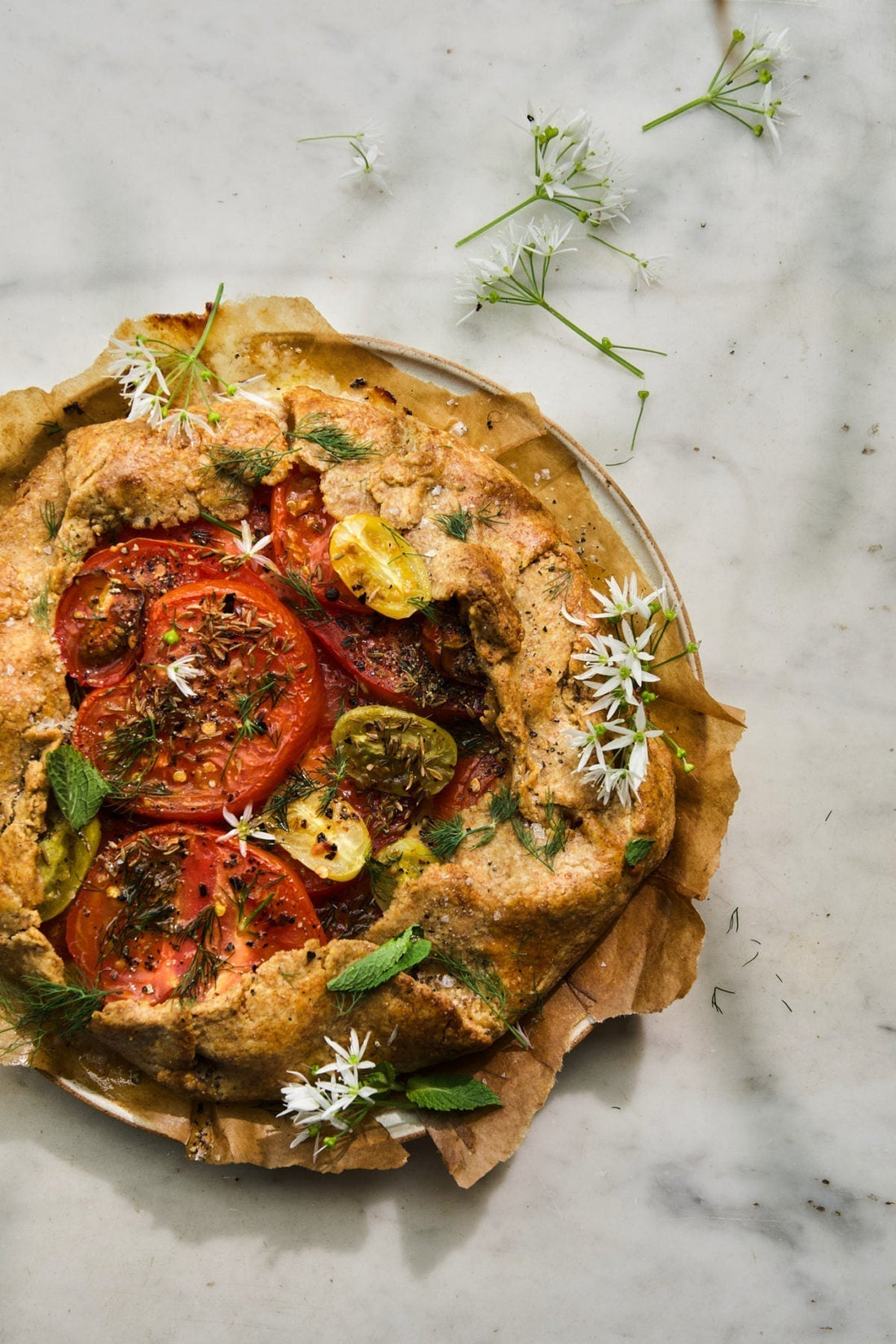 Tomato and Cheddar Galette